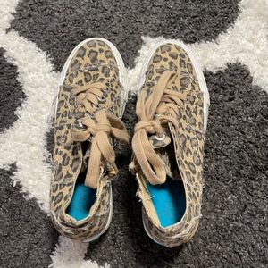Cheetah platform shoes